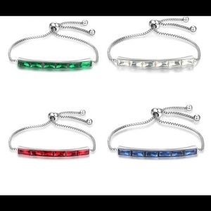 Gorgeous Swarovski elements bracelet lot of 4